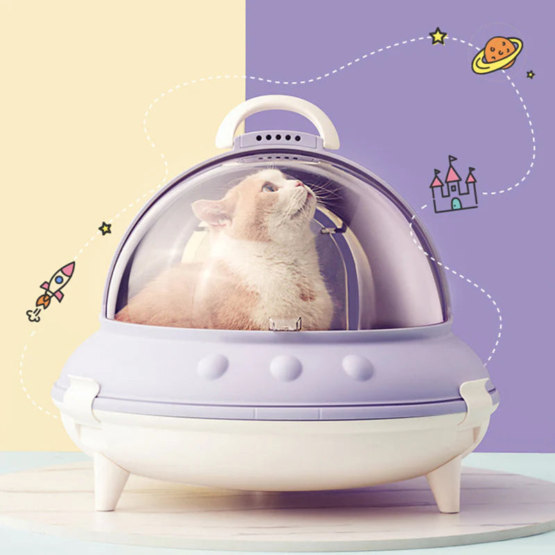 Spaceship Cat Litter Box