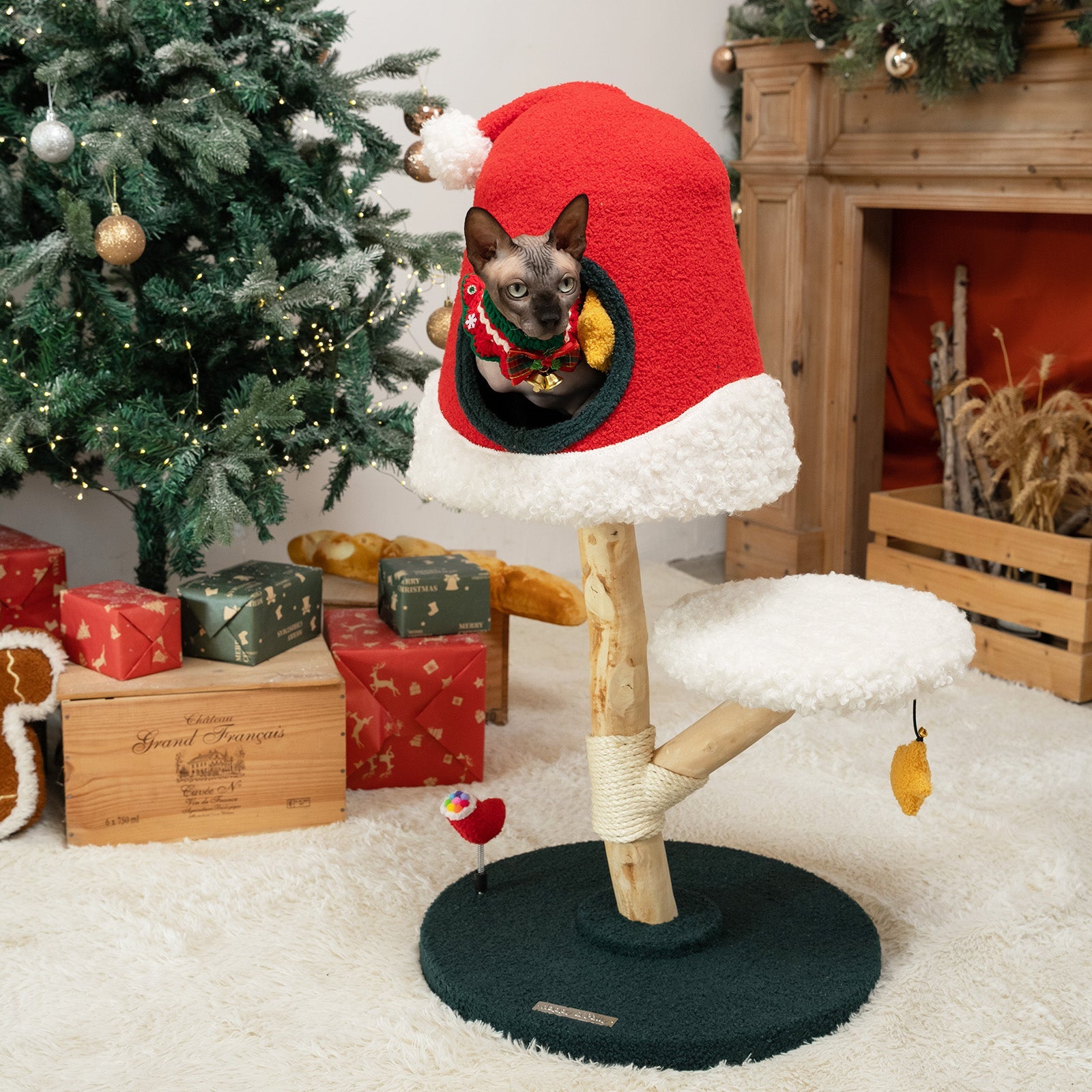 Astraltail Santa Hat Cat Tree