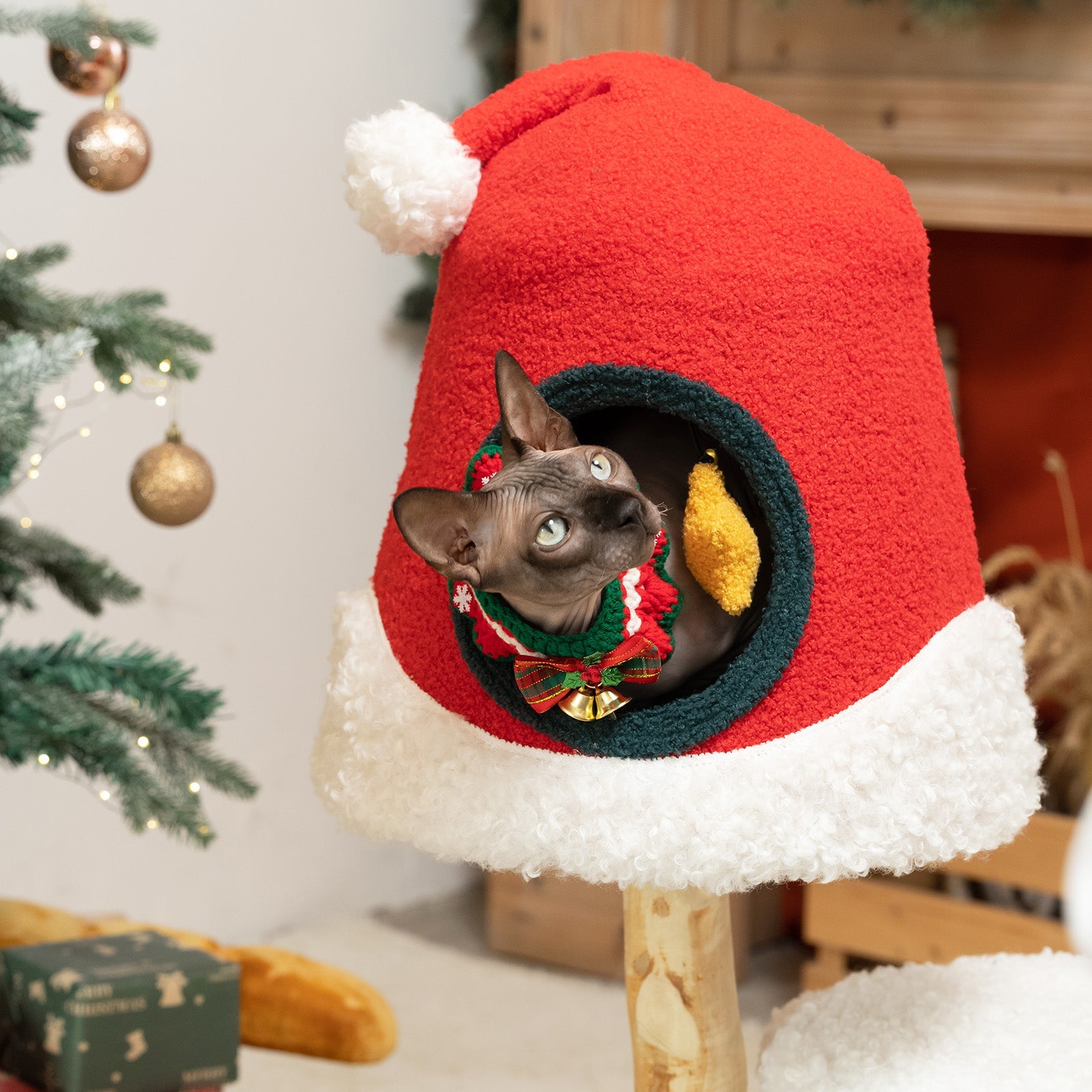 Astraltail Santa Hat Cat Tree