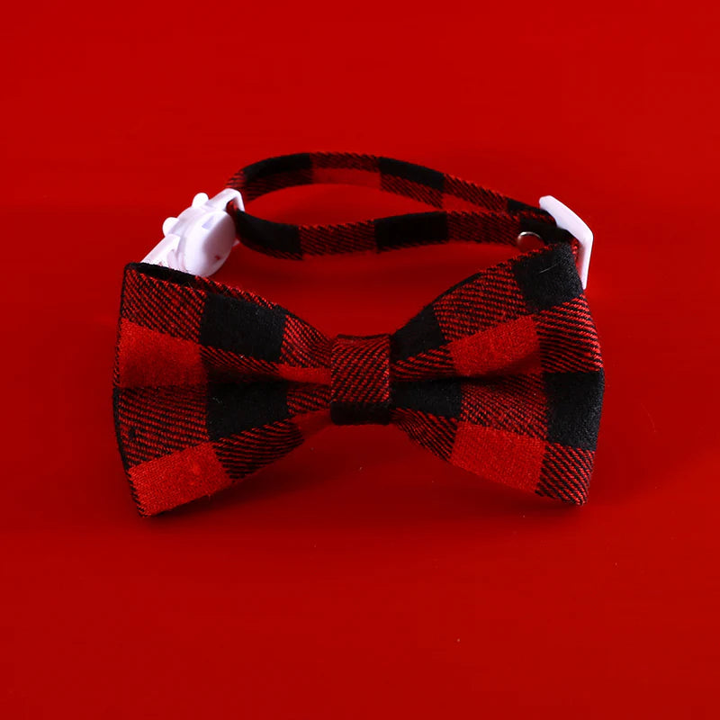 Astraltail Christmas Plaid Cat Collar-Adjustable Anti-Choking Elegance