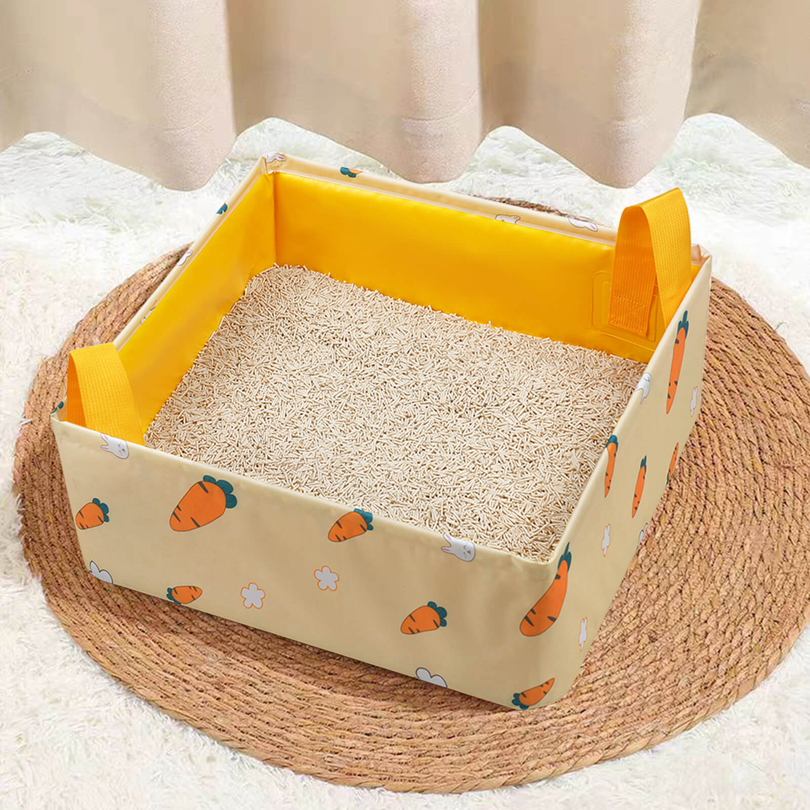 Astraltail Portable Foldable Cat Litter Box -Perfect for Travel and Easy CleanupAnywhere