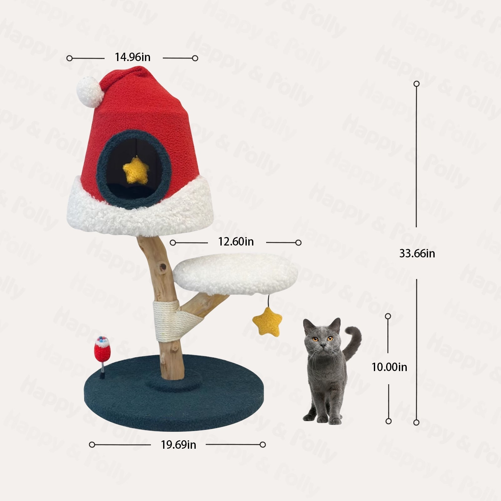 Astraltail Santa Hat Cat Tree