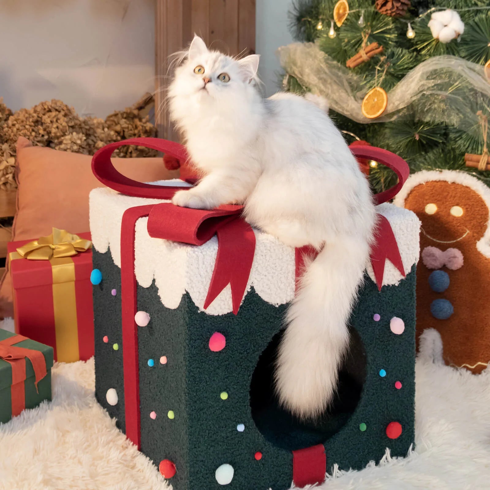 Astraltail Santa's Special Delivery Cat Bed