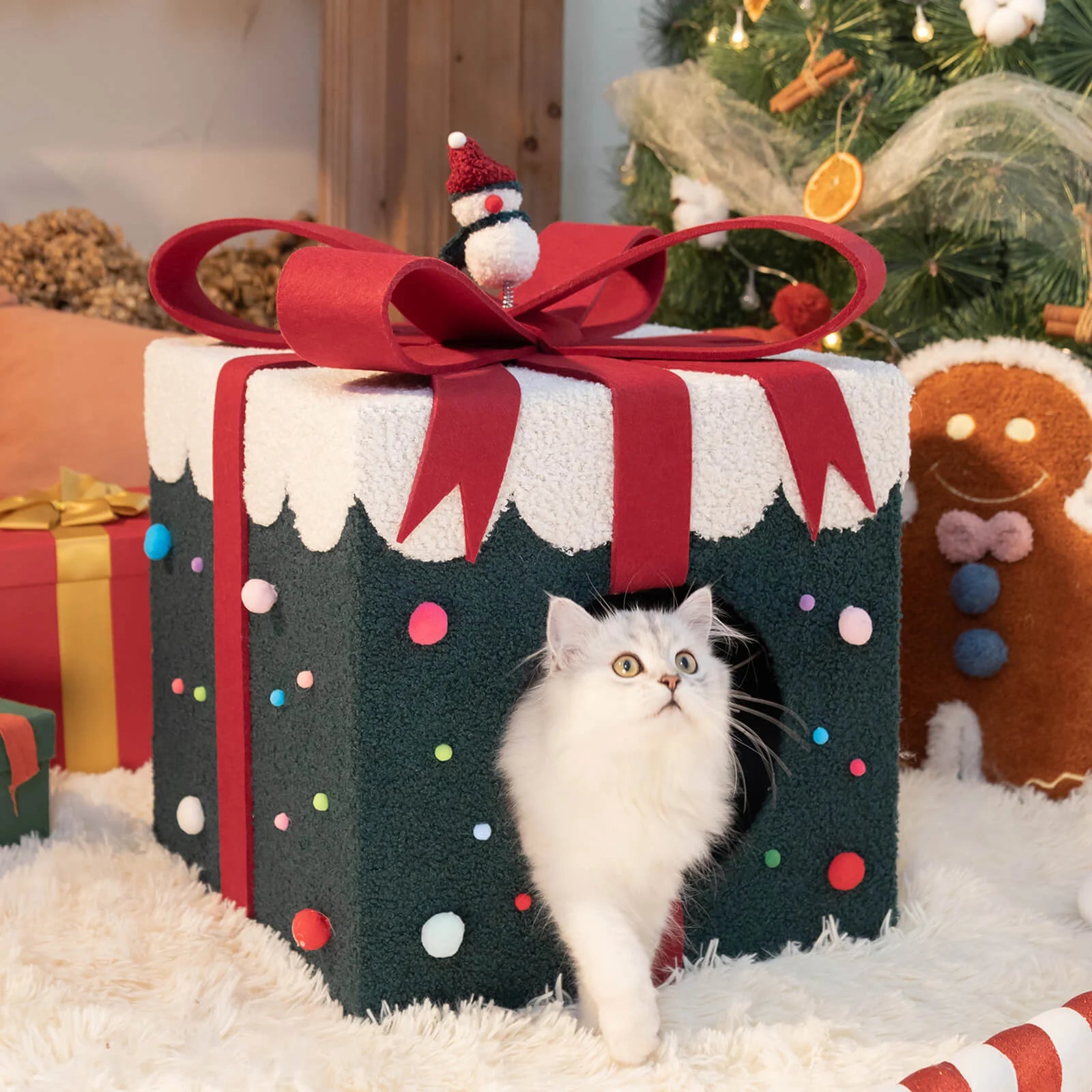 Astraltail Santa's Special Delivery Cat Bed