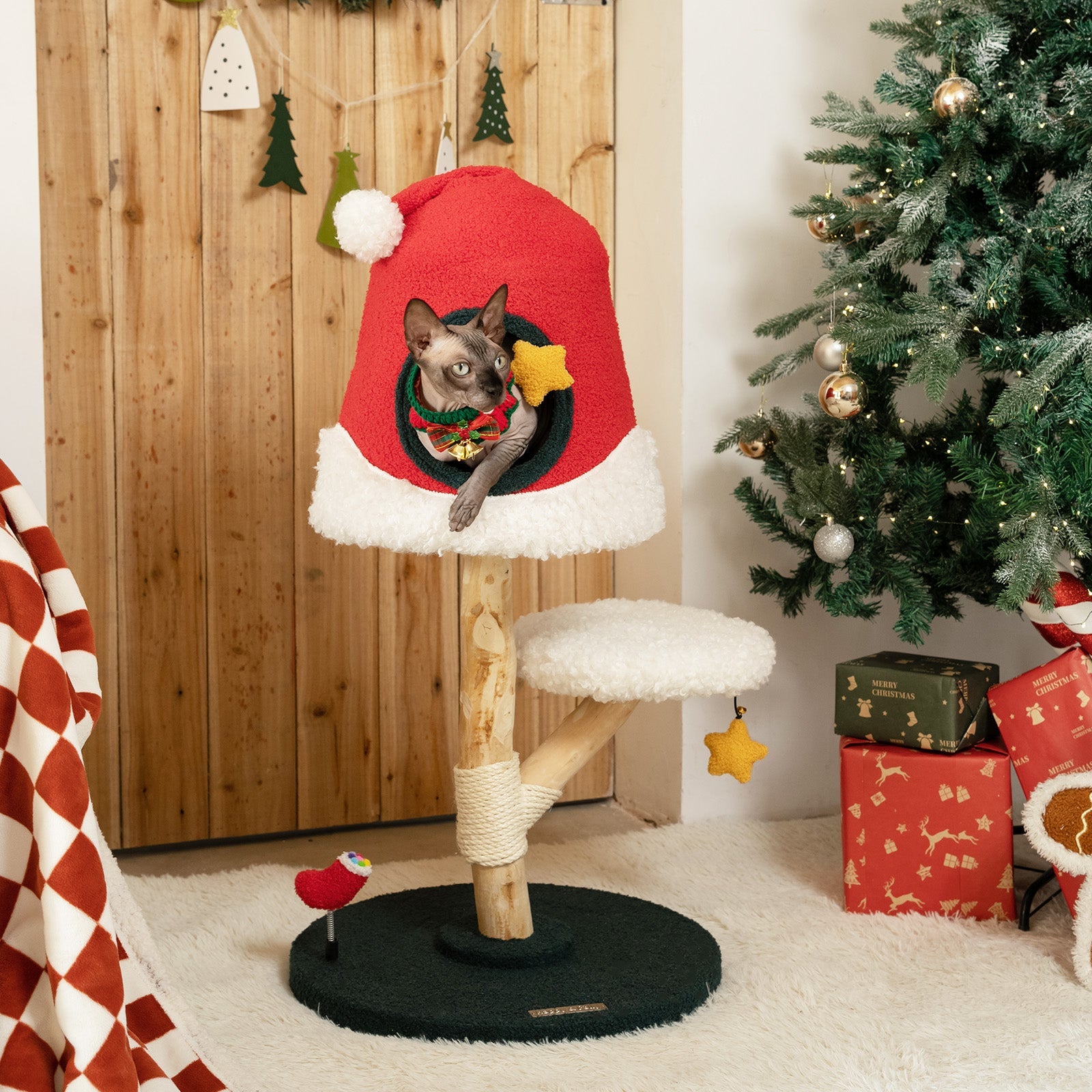 Astraltail Santa Hat Cat Tree