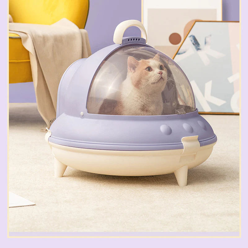 Spaceship Cat Litter Box