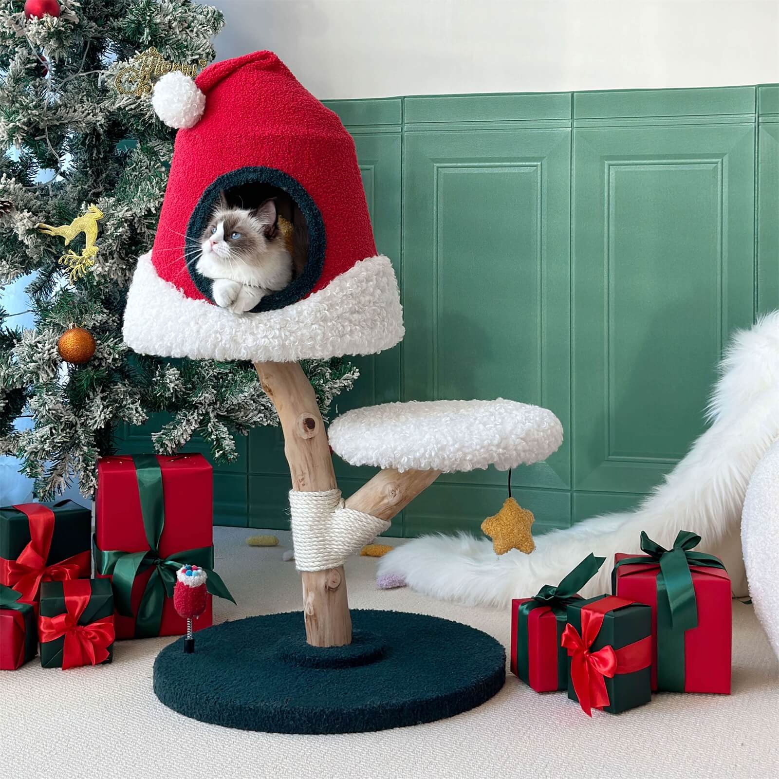 Astraltail Santa Hat Cat Tree