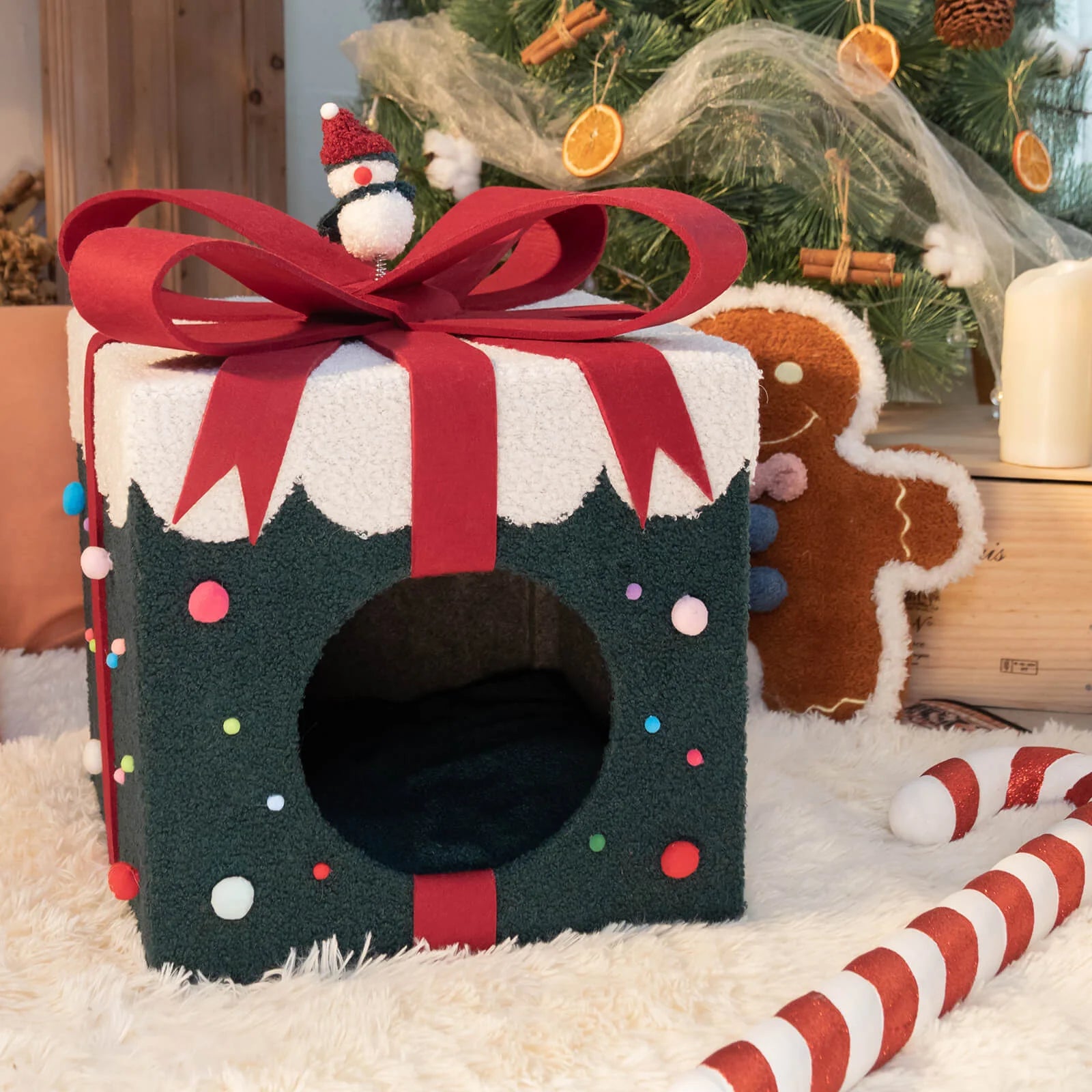 Astraltail Santa's Special Delivery Cat Bed